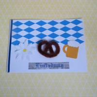 Einladungskarte Bier Breze, Edelweiß, Weißwurstfrühstück, Brunch Bild 5