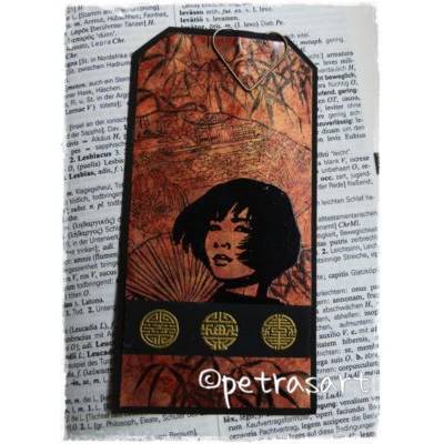 Lesezeichen "Asien" - *HANDARBEIT*