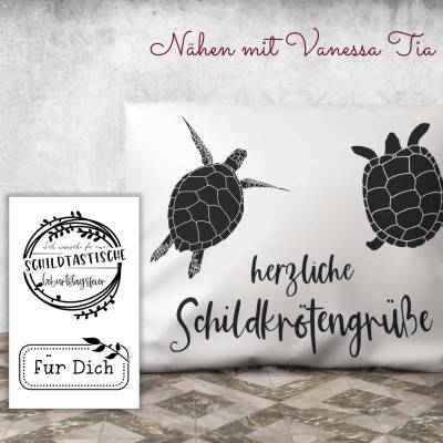 Schildkröte Plotterdatei - Meeresschildkröte und Landschildkröte