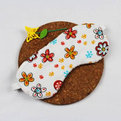 Schlafmaske, Schlafbrille Blumen aus Baumwolle Augenbinde Frauen Reisemaske Augenmaske