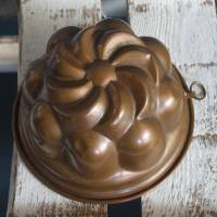 alte Puddingform Kupferform Bild 1
