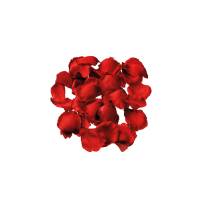 Rosenblütenblätter rot 50 Stück aus Stoff Bild 1