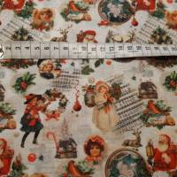 Baumwolldruck "Vintage Christmas", 140 cm breit, Meterware, Preis pro 0,5 lfdm Bild 3