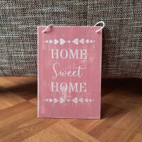 Holzschild "Home Sweet Home" im Shabby Look Bild 1