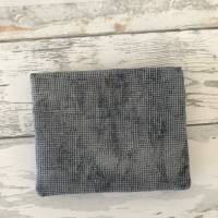 Geldbörse Rosa Geldtasche Geldbeutel Minibörse Baumwolle Lumpenoptik schwarz grau Bild 6