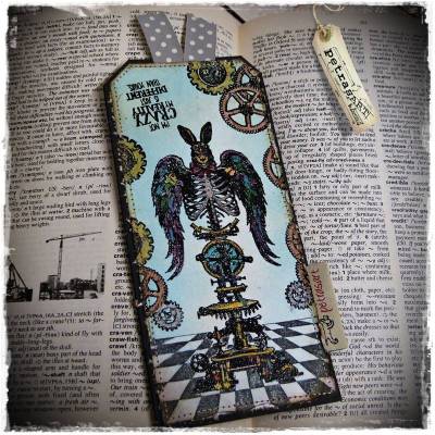 Lesezeichen "I'm not crazy" - *HANDARBEIT*