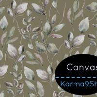 0,5m Canvas Leaves oliv Bild 1