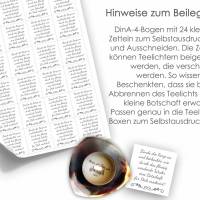 ZUM GEBURTSTAG - Teelicht-Botschaften Teelicht Vorlagen Bilder für Teelichter digitale Datei, personalisiert mit Name Bild 5