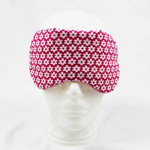 Schlafmaske, Schlafbrille pink fuchsia Reise-Zubehör Reise-Accessoire Spa-maske Augenbinde Bild 1