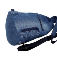 geräumiger Cross-Body-Bag aus Jeans-Upcycling Bild 4