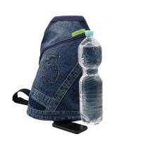 geräumiger Cross-Body-Bag aus Jeans-Upcycling Bild 6