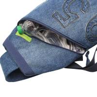 geräumiger Cross-Body-Bag aus Jeans-Upcycling Bild 7