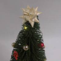 Miniatur Weihnachtsbaum mit Beleuchtung für Puppenhaus Wichtel Elfenreich  zur Dekoration oder zum Basteln - Puppenhaus Bild 6