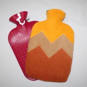Wärmflaschenbezug , Wärmflaschenhülle  aus Fleece, ohne Plastikflasche, für 2L handelsüblichen Flaschen wie Flashy usw. Bild 7