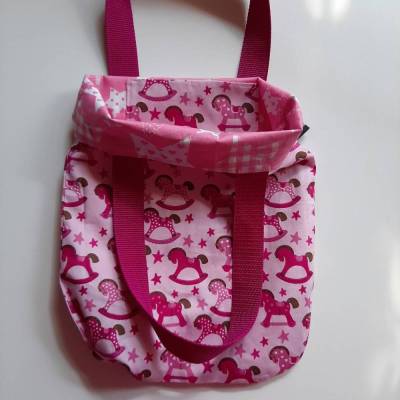 Kinder Stoffbeutel Schaukelpferd