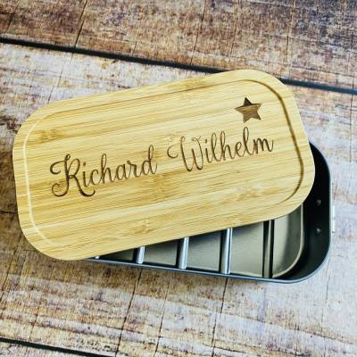 Brotdose Stern personalisiertes Geschenk Kindergarten Schule