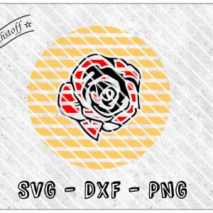 Plotterdatei - Rose - SVG - DXF - PNG - Rosen - Digipapiere - romantisch - Hochzeit - Valentinstag - Geburtstag - Jahres Bild 1