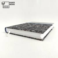 Notizbuch, Katze hell-grau schwarz weiß, A5, 300 Seiten, handgefertigt, Hardcover Bild 5