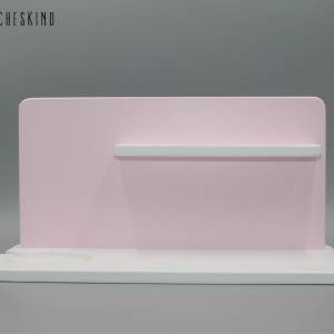 Toniebox Regal - Stand Regal - Tonieboxregal - Tonieregal für tonie tonies  in rosa weiß - BOX LINKS - magnetisch Bild 3