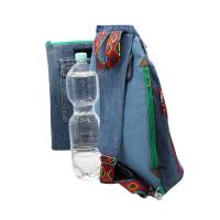 einzigartiger Rucksack mit einer abnehmbaren Schreibmappe, Cross-Body-Bag im Upcycling Bild 4