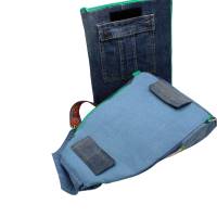 einzigartiger Rucksack mit einer abnehmbaren Schreibmappe, Cross-Body-Bag im Upcycling Bild 5