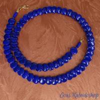 Leuchtende blaue Lapis Lazuli Kette Bild 5