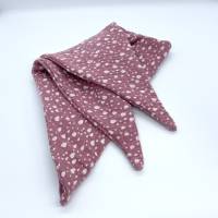 Dreieckstuch für Babys - als Halstuch oder Kopftuch ideal - 65 cm breit - rosa mit Tropfen Bild 5
