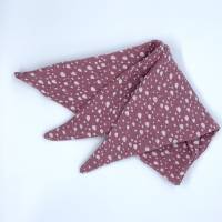 Dreieckstuch für Babys - als Halstuch oder Kopftuch ideal - 65 cm breit - rosa mit Tropfen Bild 6