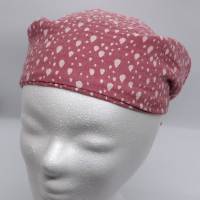 Dreieckstuch für Babys - als Halstuch oder Kopftuch ideal - 65 cm breit - rosa mit Tropfen Bild 7