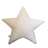 Sternenkissen mit Namen personalisiert aus Sternenstoff in vielen Farben, Rückseite Öko Teddy Bild 4