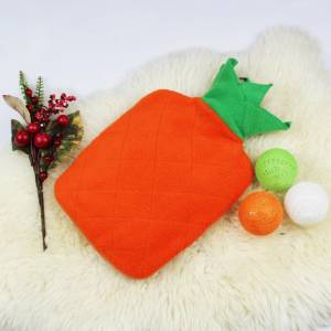 Wärmflaschenbezug Möhre Karotte aus kuscheligem Fleece 2L Bild 5