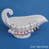 Perlenohrhänger – oval in unterschiedlichen Farben Bild 1
