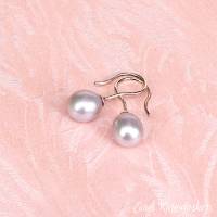 Perlenohrhänger – oval in unterschiedlichen Farben Bild 2