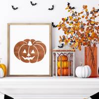 Halloween Motive - inklusive geschnitzem Kürbis, Gespenst und Schriftzug BOO! in zwei verschiedenen Varianten Bild 3