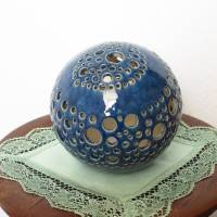 Keramikkugel Leuchtkugel Dekoration Teelicht Windlicht Bild 3