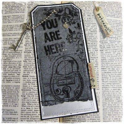 Lesezeichen "You are here" - *HANDARBEIT*