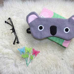Schlafmaske, Schlafbrille Koala aus Fleece Bild 8