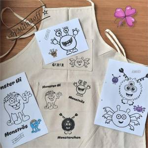 Plotterdatei - Monsterchen - Monster - SVG - DXF - Datei für Kinder - Monsterparty - monströs Bild 4