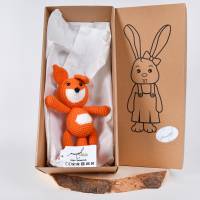 Handgefertigte gehäkelte Kuscheltier Fuchs "MAX" aus Baumwolle, Amigurumi Waldtier, süßes Geschenk für Kinder Bild 10