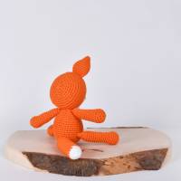 Handgefertigte gehäkelte Kuscheltier Fuchs "MAX" aus Baumwolle, Amigurumi Waldtier, süßes Geschenk für Kinder Bild 4