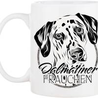 Hunde-Tasse DALMATINER FRAUCHEN mit Hunderasse im Cartoon-Stil┊tolle Geschenkidee für Hundebesitzer Bild 2