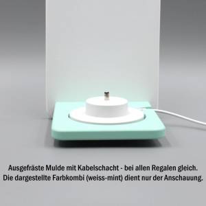Toniebox Regal, Tonie Regal, Musikbox Regal - Geeignet für Tonie Tonies  - zum Aufhängen weiß grau - magnetisch - BOX L Bild 6