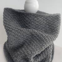Loopschal aus Wolle in grau von d_handmade_o Bild 3