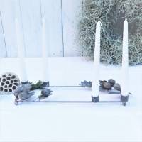 Kerzenhalter Rechteck Adventskranz Bild 1