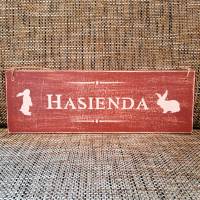 Holzschild "Hasienda" im Shabby Look Bild 1