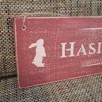 Holzschild "Hasienda" im Shabby Look Bild 2