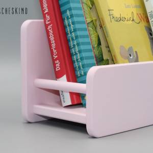 Kinderregal - Bücherregal für Kinder rosa , Wandregal, Montessori skandinavisch Bild 3