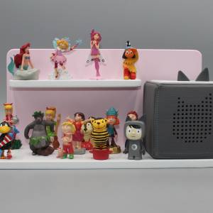 Toniebox Regal, Stand Regal, Musikbox Regal für Figuren tonie tonies  in rosa weiß - Magnetfunktion Bild 2