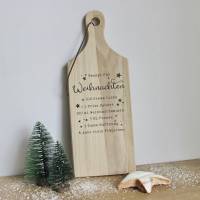 Dekoschild aus Holz "Rezept für Weihnachten" zum Hinstellen aus der Manufaktur Karla Bild 1