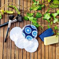 nachhaltige waschbare Kosmetikpads aus weicher Baumwolle - statt Wattepads zum Abschminken, Gesichtsreinigung -Pflege Bild 3